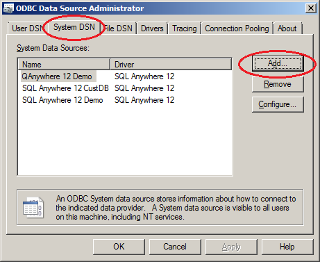 sybase sql anywhere 5.5 odbc driver